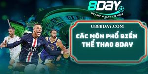 Các môn thể thao phổ biến tại Thể Thao 8DAY